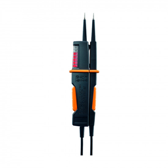 Testo 750-1 ძაბვის ტესტერი – 12…690 V AC/DC, მრავალმხრივი LED ეკრანი, უწყვეტობისა და მბრუნავი ველის ტესტი, CAT IV (0590 7501)