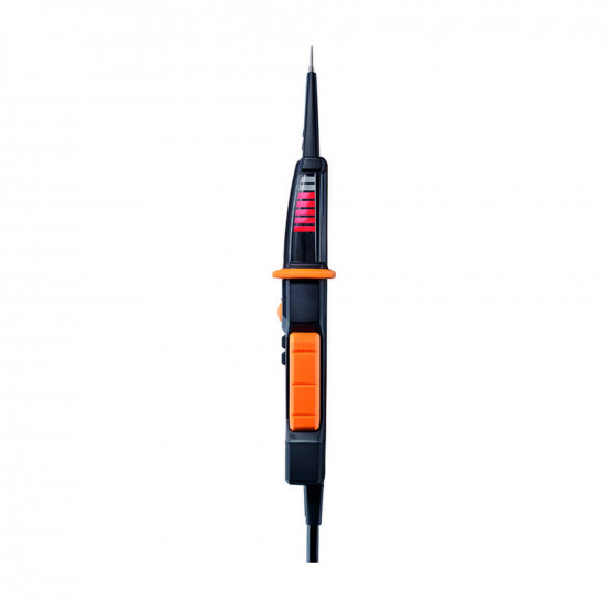 Testo 750-3 ძაბვის ტესტერი – 690 V AC/DC, LC ეკრანით, მბრუნავი ველი, ერთპოლუსიანი ფაზის და RCD ტესტი, ფანრით (0590 7503)