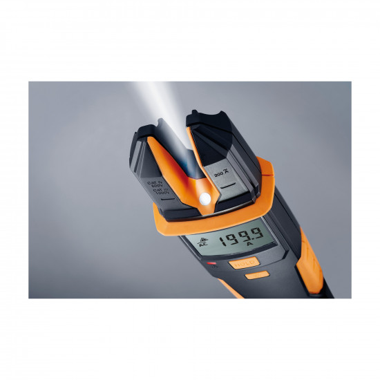 Testo 755-2 დენისა და ძაბვის ტესტერი – 1000 V AC/DC, 200 A AC, ფაზების ბრუნვის მიმართულების და ერთპოლუსიანი ფაზის ტესტი, ფანრით (0590 7552)