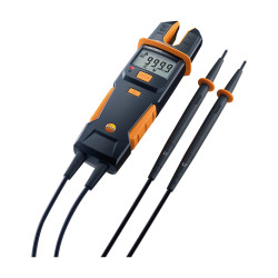 Testo 755-2 დენისა და ძაბვის ტესტერი – 1000 V AC/DC, 200 A AC, ფაზების ბრუნვის მიმართულების და ერთპოლუსიანი ფაზის ტესტი, ფანრით (0590 7552)