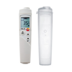Testo 826-T2 Infrared Thermometer for Food – 6:1 Optics, Single-Point Laser, −50…+300 °C, TopSafe Case Included (0563 8282)