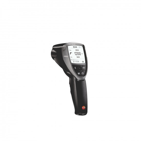 Testo 835-T2 High-Temperature Infrared Thermometer – −10…+1500 °C, 50:1 Optics, 4-Point Laser, with Memory (0560 8352)