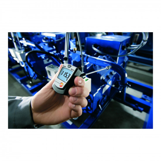 Testo 905-T2 ზედაპირის თერმომეტრი – ზამბარიანი K ტიპის თერმოწყვილის ბოლო, −50…+350 °C (ხანმოკლედ +500 °C), მილისა და სისტემის ზედაპირის გაზომვა (0560 9056)