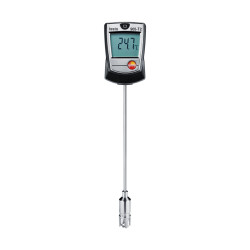 Testo 905-T2 ზედაპირის თერმომეტრი – ზამბარიანი K ტიპის თერმოწყვილის ბოლო, −50…+350 °C (ხანმოკლედ +500 °C), მილისა და სისტემის ზედაპირის გაზომვა (0560 9056)
