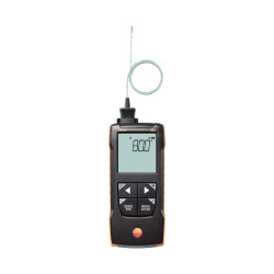 Testo 925 K ტიპის თერმოწყვილიანი ციფრული თერმომეტრი – −50…+1000 °C, Bluetooth აპლიკაციასთან კავშირით, განგაშით, მოქნილი K ტიპის ზონდით (0563 0925)