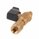 Value CV07 1/4" R22A - R134A Refrigerant Charging Hose Adapter (with Valve)