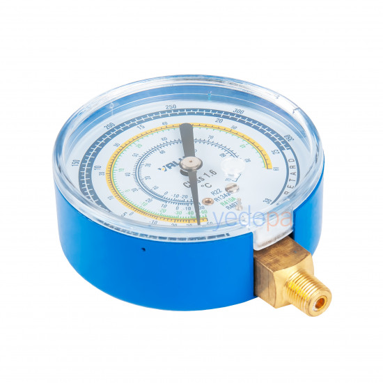 Value Ø80 Low Pressure Manifold Gauge (R410A/R407C/R22/R134A)