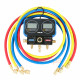 Value VRM2-0101i Çift Dijital Manifold Gösterge Seti (3x150 cm Hortumlu, Çantalı - R32/R410A/R134a/R1234yf Uyumlu)