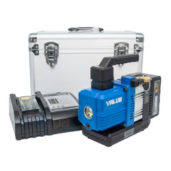 Value VRP-2DLi Şarjlı (Akülü) Çift Kademe Vakum Pompası (18V 5Ah - R32/R1234yf Uyumlu)