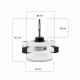 Wolong WZDK34-38G-W İklimlendirme BLDC Fan Motoru (Midea ve Carrier Uyumlu - 35W, DC310V)