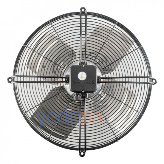 Ziehl-Abegg FB050-6EK.4I.V4 Axial Fan - 230V, 500mm Fan Diameter, 5,200 m³/h Air Flow, 900 RPM, Suction Type - Art. 124190