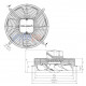 Ziehl-Abegg FN025-4EW.W8.A7 Axial Fan - Made in Germany, 230V, 250mm Fan Diameter, 980 m³/h Air Flow, 1370 RPM, Suction Type - Art. 139726