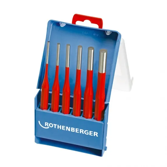 Rothenberger 77297 Cotter Pin Drive-Set, 6 Pcs, 3-4-5-6-7-8 mm