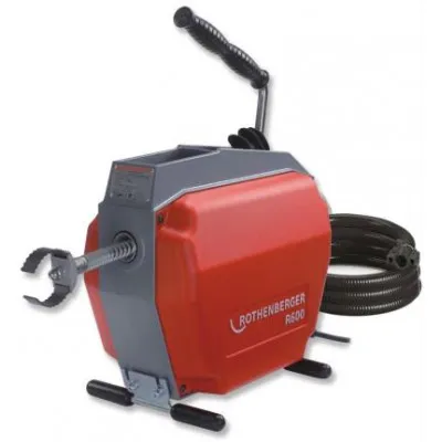 Rothenberger 19173 R600 Kanal Açma Makinesi 16 + 22 mm Spiral+Uç Set