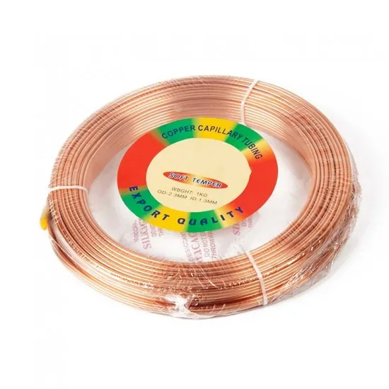 Bakır Kılcal Boru 1.9 - 0.61 mm 1 Kg