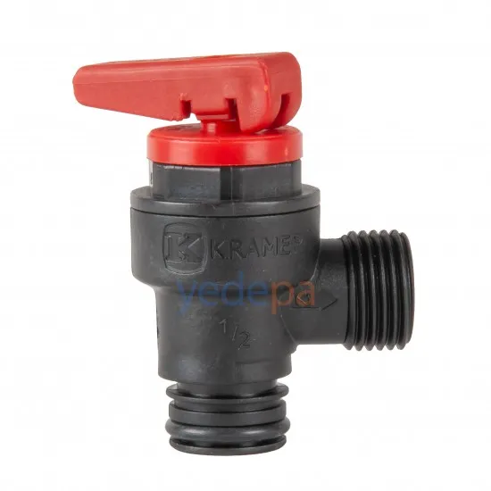 1/2" Kombi Emniyet Ventili - 3 Bar Plastik Emniyet Ventili (Kramer)
