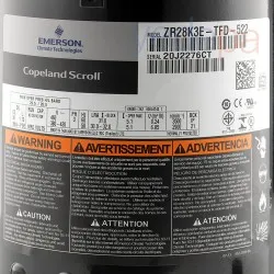 2,5 HP Copeland Scroll Kompresör ZR28K3E-TFD-522