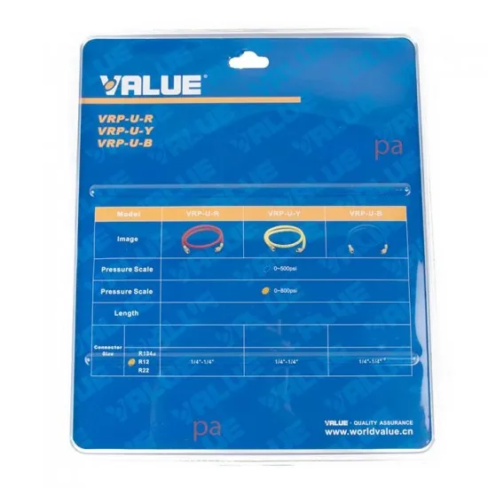 Value VRP-C-R/B/Y Gaz hortumu 90cm (Check Valfli) (R22)