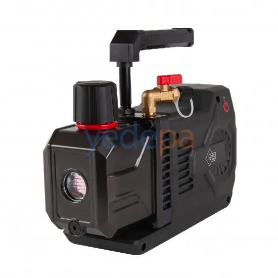 2VI-1DLi Çift Kademeli Akülü, Şarjlı, Kablosuz Vakum Pompası - 18V, 200W, 2CFM Lityum Bataryalı, Alüminyum Çantalı