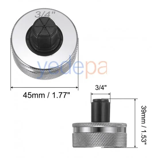 3/4" Hidrolik Bakır Boru Genişletici Şişirme Başlık Kafa Yedek (19mm)