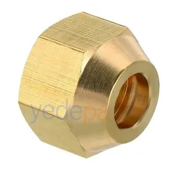 3/8 Klima Borusu Bağlantı Rakoru - Flanşlı, Dövme Pirinç