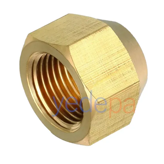 3/8 Klima Borusu Bağlantı Rakoru - Flanşlı, Dövme Pirinç