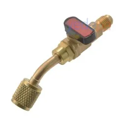 410 Gaz Şarj Hortum Uzatma Adaptörü Vanalı