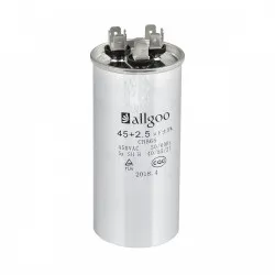 45+2.5 µF Dual Klima Kondansatör (Kapasitör) Metal 450 VAC - 50/60 Hz