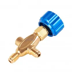 466N Mavi Manifold Saati Vana Gövdesi 1/4' SAE - HVAC ve Soğutma Sistemleri İçin Profesyonel Çözüm