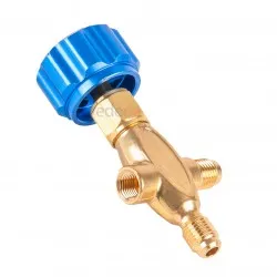 466N Mavi Manifold Saati Vana Gövdesi 1/4' SAE - HVAC ve Soğutma Sistemleri İçin Profesyonel Çözüm