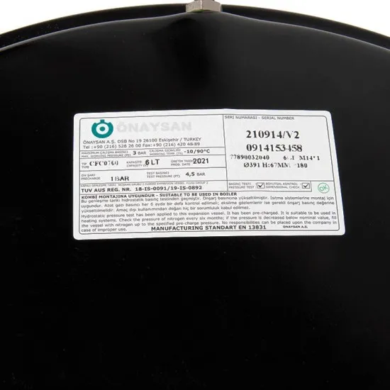 14/1 6 LT Baymak Baxi Kombi Genleşme Tankı