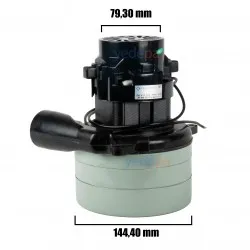 73 Elektrikli Süpürge Motoru Üç Fanlı Egzostlu 24V 400W Bakır