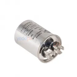 Рабочий конденсатор 8 мкФ 400 VAC металлический CBB65 - 50/60 Hz
