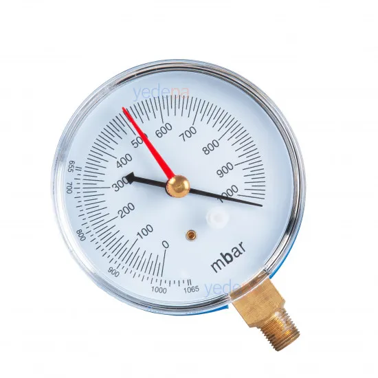 80 mm Hassas Vakum Saati (0-1000 mbar)