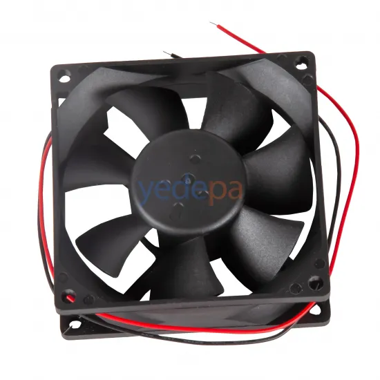 80x80x25 mm Manyetik Yataklı Kare Fan 12V - Vida Aralığı 71 mm