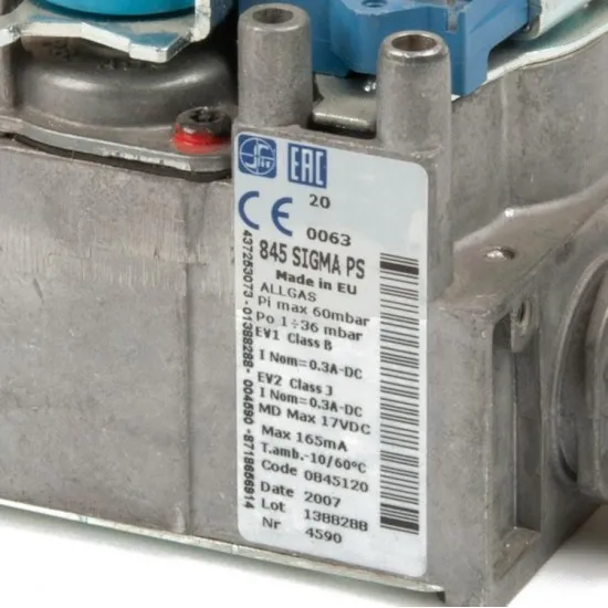 845 Sigma Kombi Gaz Valfi 0845120 17V DC