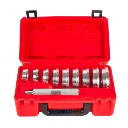 9 Parça Rulman ve Keçe Sökme Yerleştirme Çakma Aparat Seti - 39.5mm ila 81mm Arası Alüminyum Takım