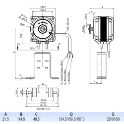Aksa Q Fan Motoru (Ayaklı) 34-120 34W