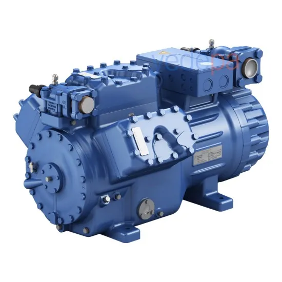 BOCK HGX66e/1540-4 S Yarı Hermetik 6 Silindirli Kompresör | 380–420V Y/YY, IP66, R404A/R134a/R513A Uyumlu