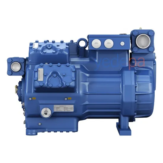 BOCK HGX88e/2400-4 S Yarı Hermetik 8 Silindirli Endüstriyel Kompresör | 380–420V 3 Faz, IP65, R404A ve R134a Uyumlu