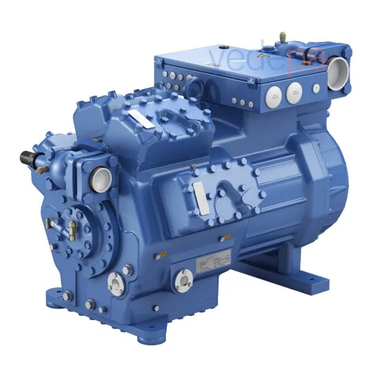 BOCK HGX88e/2400-4 S Yarı Hermetik 8 Silindirli Endüstriyel Kompresör | 380–420V 3 Faz, IP65, R404A ve R134a Uyumlu