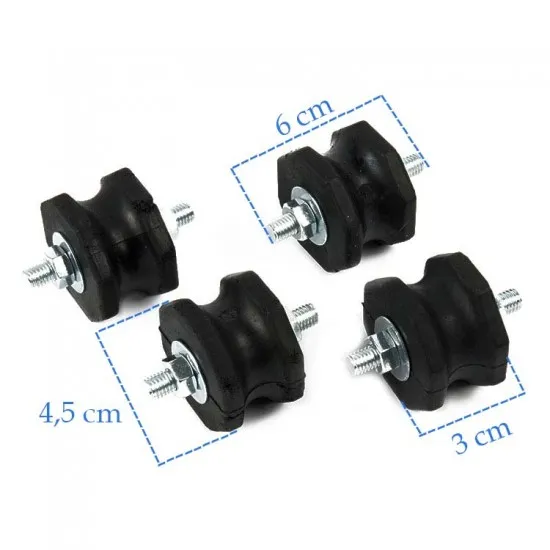 Klima Konsol Titreşim Önleyici Takoz Lastiği 60x2 (4'lü Paket)