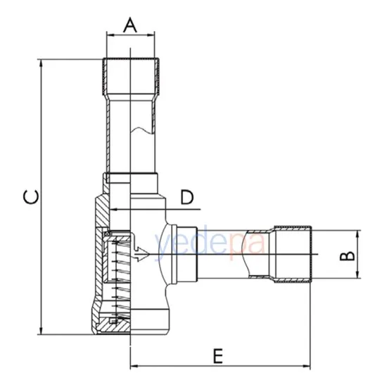 Sanhua YCVS26-99GSHC-1 Çekvalf – 1 1/8" L Tipi, 19.02 m³/h Debi, 46 Bar Maksimum Basınç