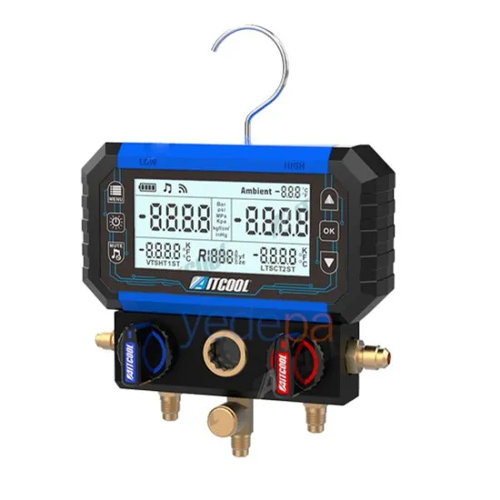 Aitcool AMG İki Valfli Dijital Manifold Manometre Saati