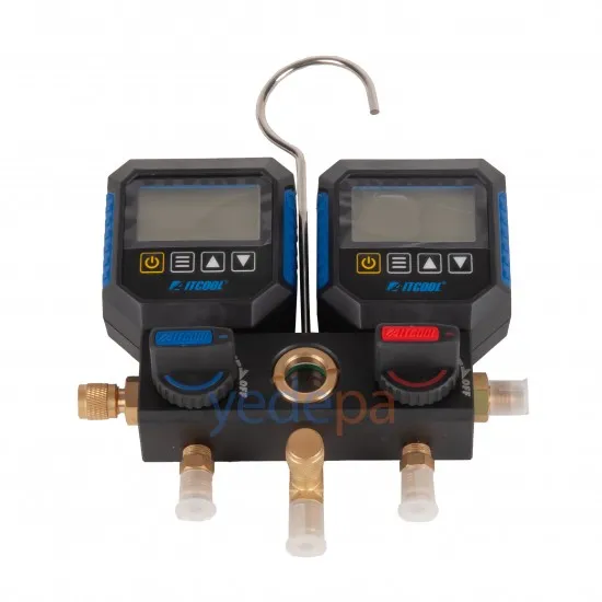 Aitcool İki Valfli Dijital Manifold Ölçüm Seti