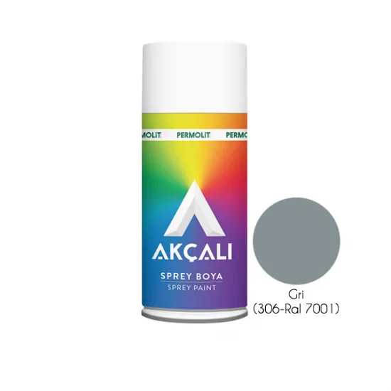 Akçalı Sprey Boya Gri (306 - Ral 7001)