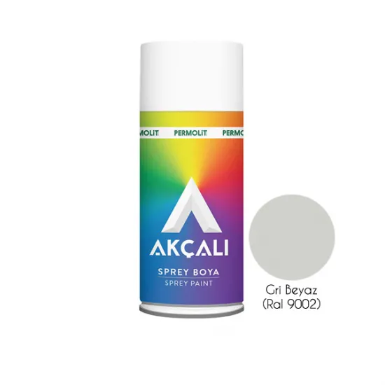 Akçalı Sprey Boya Gri Beyaz (Ral 9002)