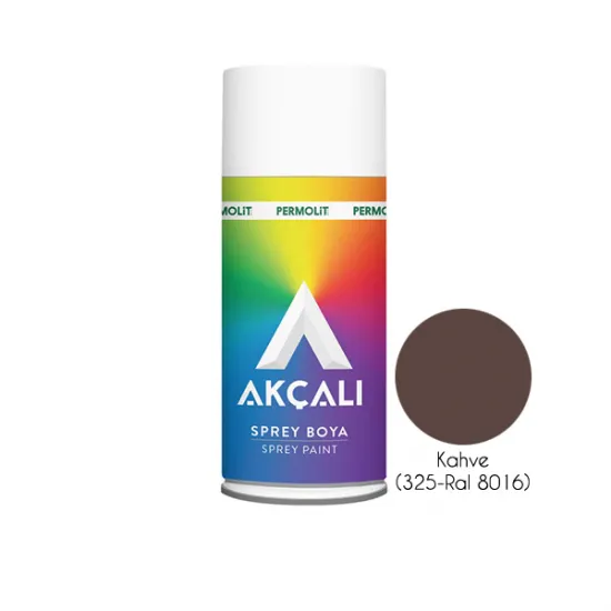 Akçalı Sprey Boya Kahve (325 - Ral 8016)