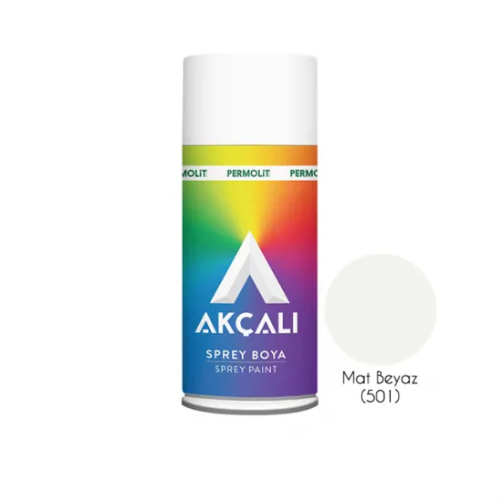 Akçalı Sprey Boya Mat Beyaz (501)