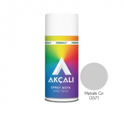 Akçalı Sprey Boya Metalik Gri (357)